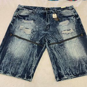 ❄️  NWT ROAD NARROWS MENS JEANS DISTRESSED SHORTS SIZE 46 ❄️